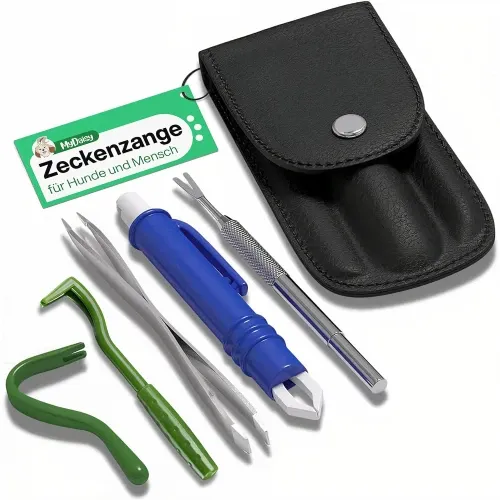 MYDAISY Zeckenzange & Zeckenhaken Set