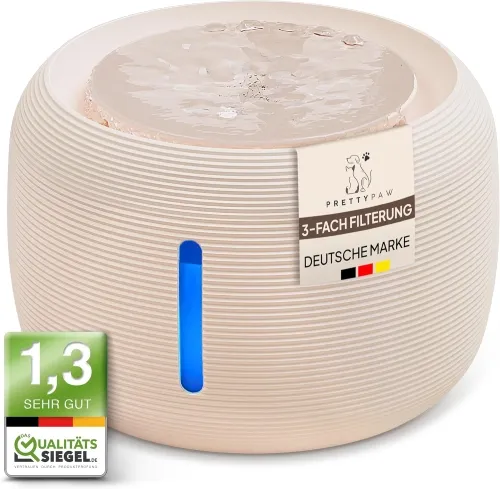 Pretty Paw® Katzenbrunnen – 2,5L BPA-frei mit LED